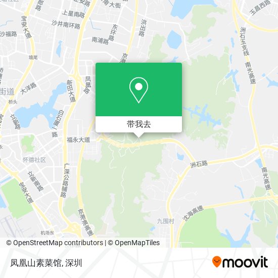 凤凰山素菜馆地图