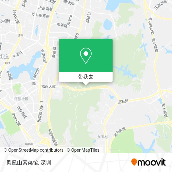 凤凰山素菜馆地图