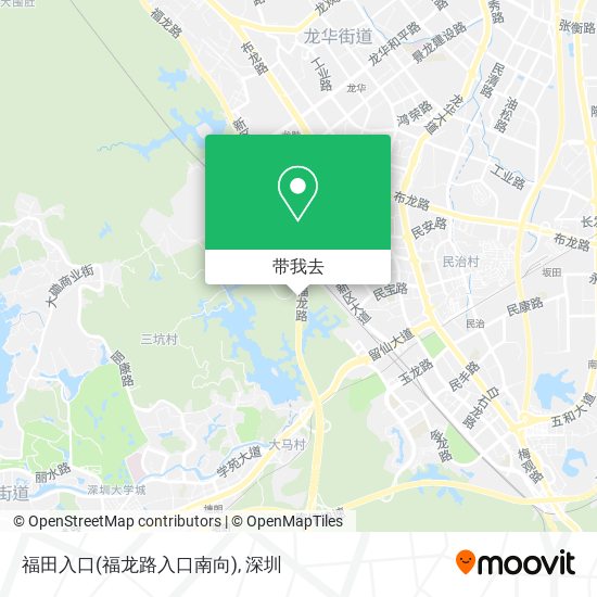 福田入口(福龙路入口南向)地图