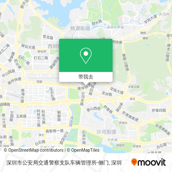 深圳市公安局交通警察支队车辆管理所-侧门地图