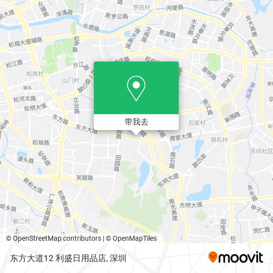 东方大道12  利盛日用品店地图