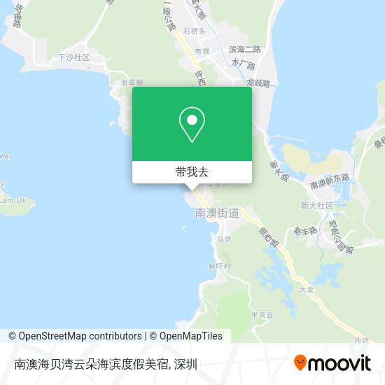 南澳海贝湾云朵海滨度假美宿地图