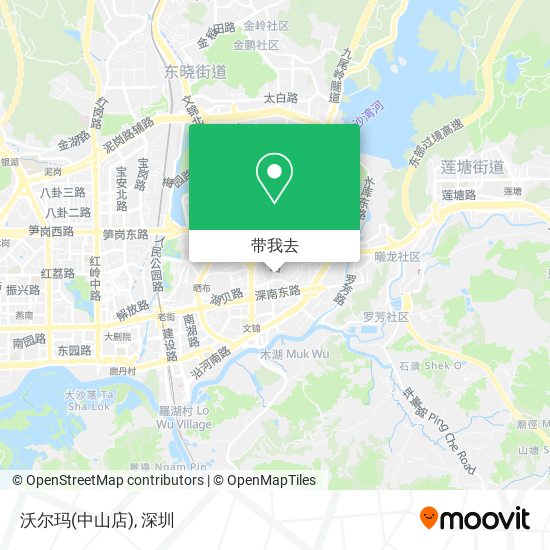 沃尔玛(中山店)地图