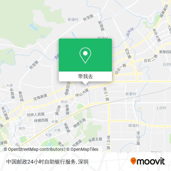 中国邮政24小时自助银行服务地图