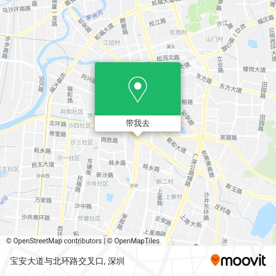宝安大道与北环路交叉口地图