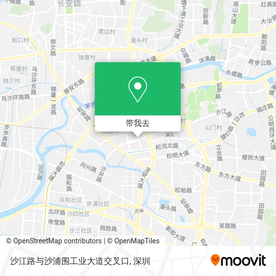 沙江路与沙浦围工业大道交叉口地图