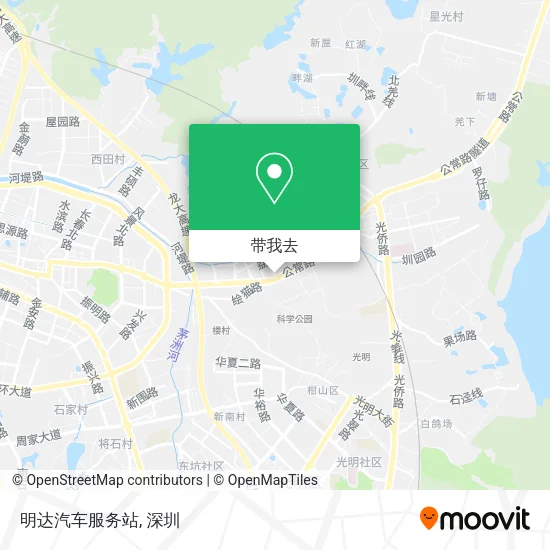 明达汽车服务站地图
