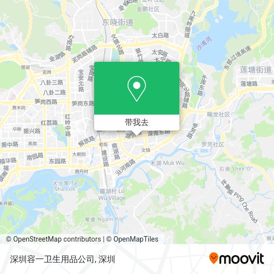 深圳容一卫生用品公司地图
