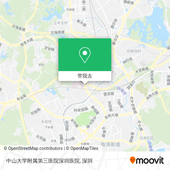 中山大学附属第三医院深圳医院地图