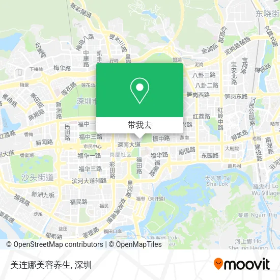 美连娜美容养生地图