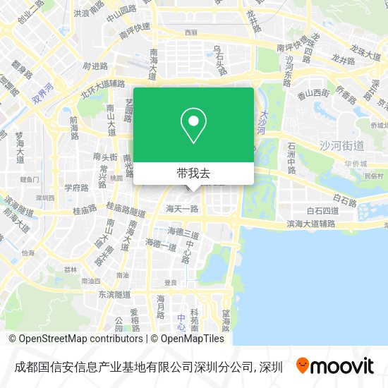 成都国信安信息产业基地有限公司深圳分公司地图