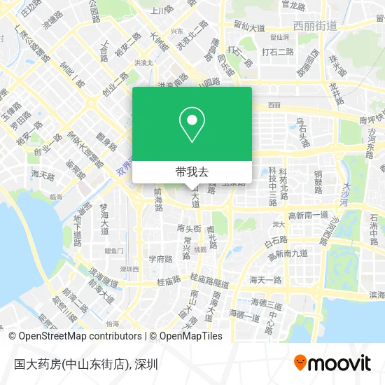 国大药房(中山东街店)地图