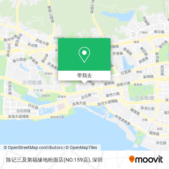 陈记三及第福缘地粉面店(NO.159店)地图