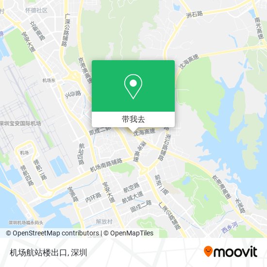 机场航站楼出口地图