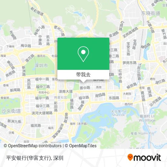 平安银行(华富支行)地图