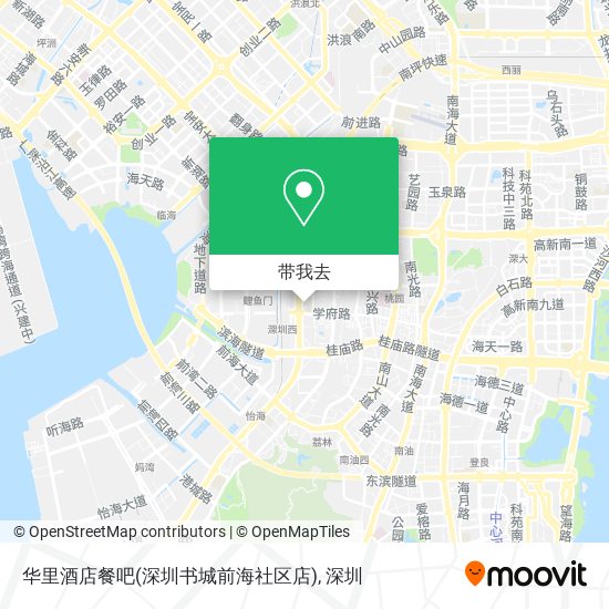 华里酒店餐吧(深圳书城前海社区店)地图
