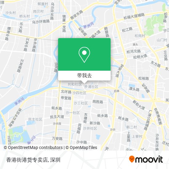 香港街港货专卖店地图