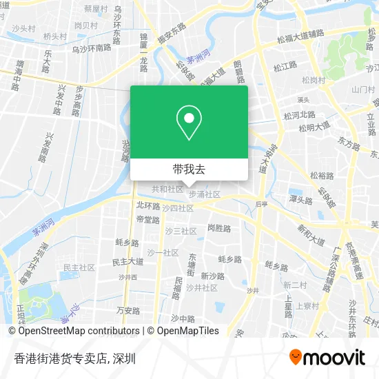 香港街港货专卖店地图