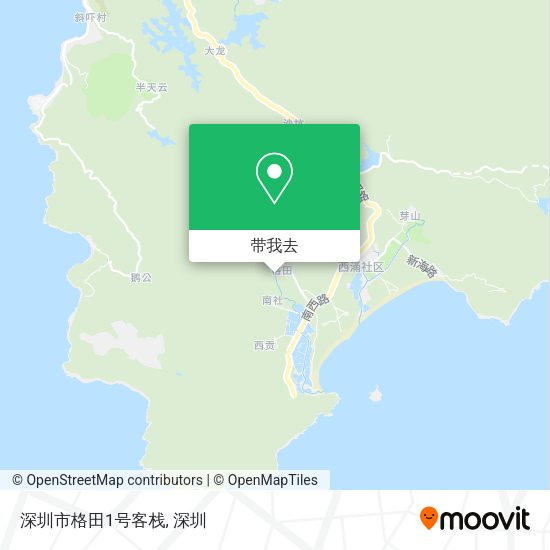 深圳市格田1号客栈地图