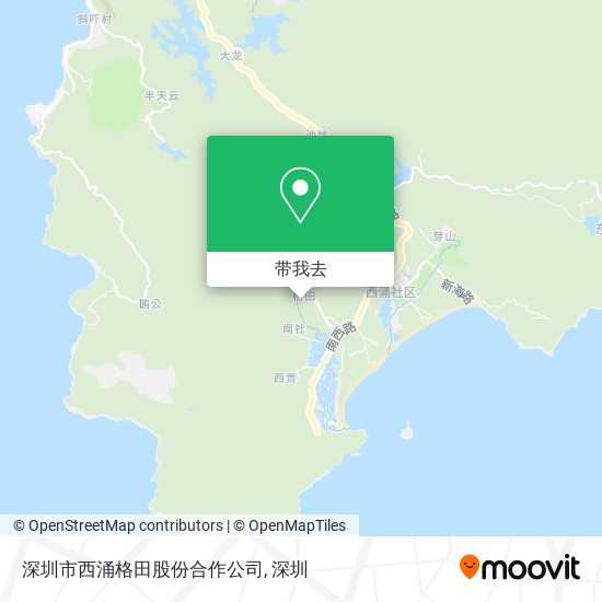 深圳市西涌格田股份合作公司地图