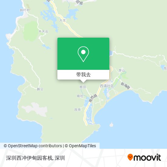深圳西冲伊甸园客栈地图