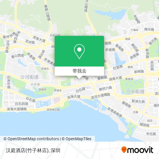 汉庭酒店(竹子林店)地图