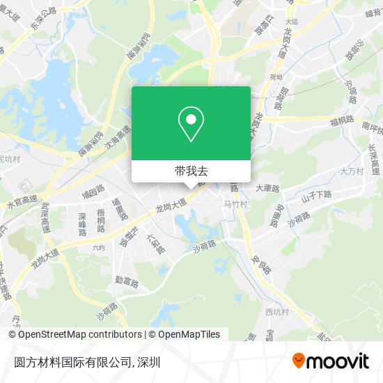 圆方材料国际有限公司地图