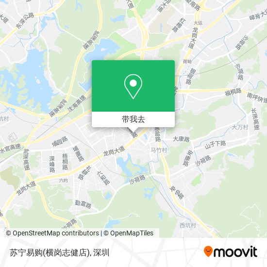 苏宁易购(横岗志健店)地图