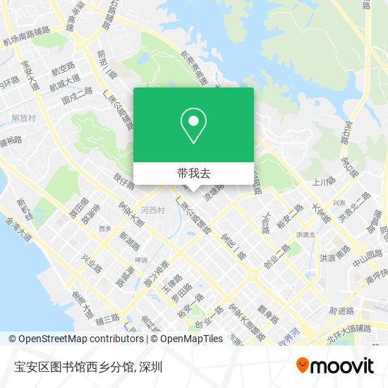 宝安区图书馆西乡分馆地图