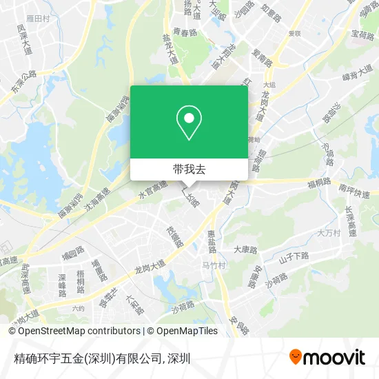 精确环宇五金(深圳)有限公司地图