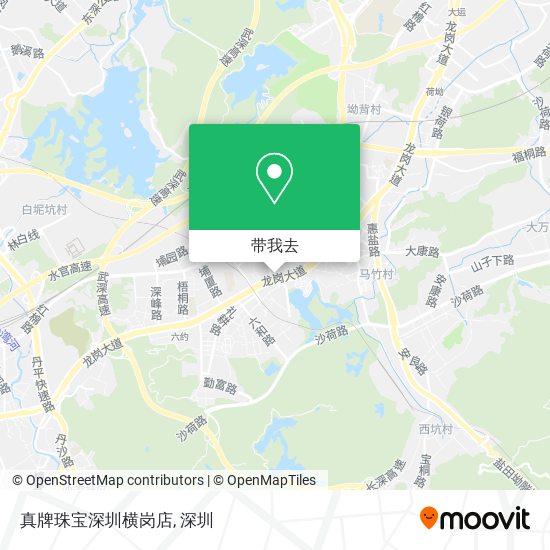 真牌珠宝深圳横岗店地图