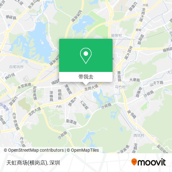 天虹商场(横岗店)地图