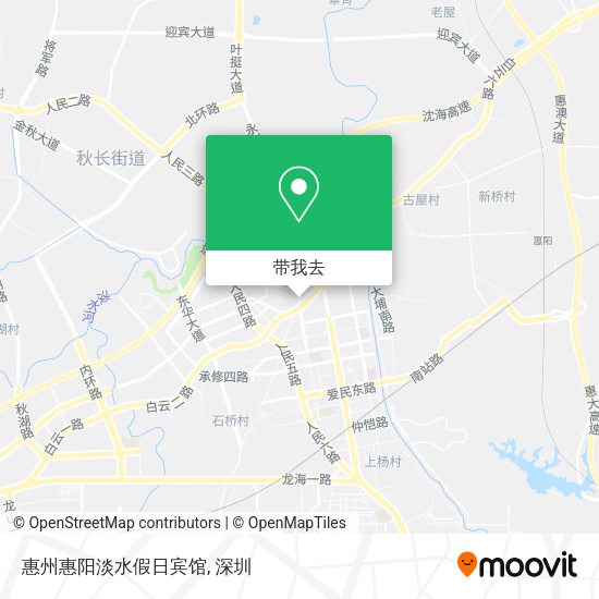 惠州惠阳淡水假日宾馆地图