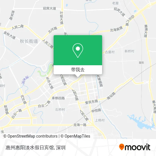 惠州惠阳淡水假日宾馆地图