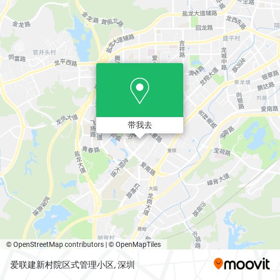 爱联建新村院区式管理小区地图