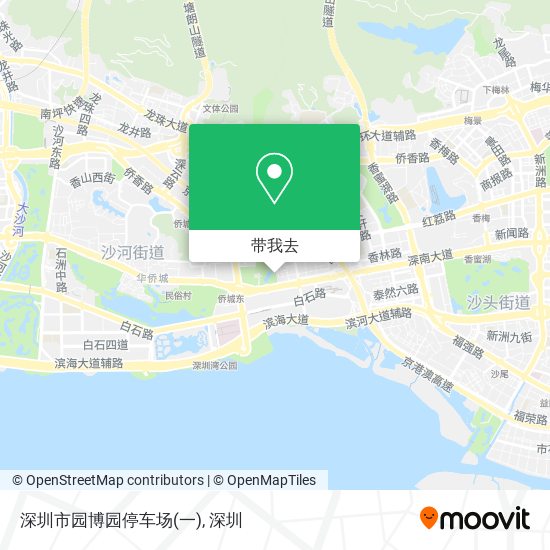 深圳市园博园停车场(一)地图