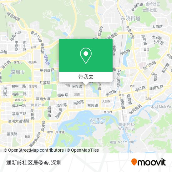 通新岭社区居委会地图