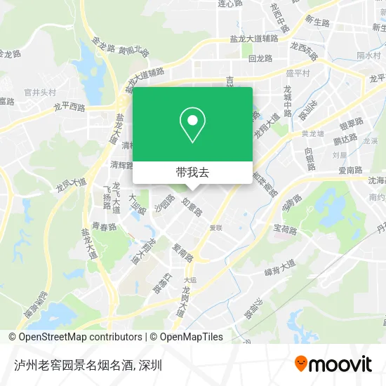 泸州老窖园景名烟名酒地图