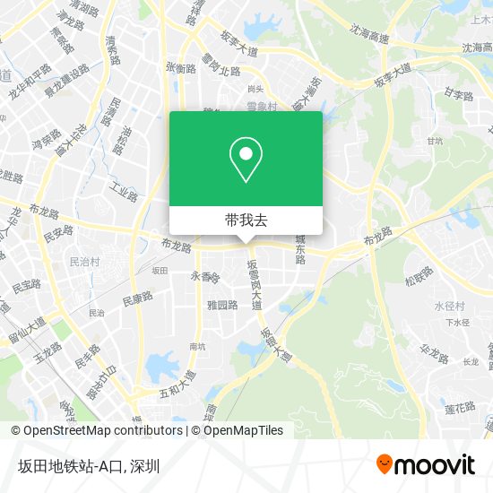 坂田地铁站-A口地图
