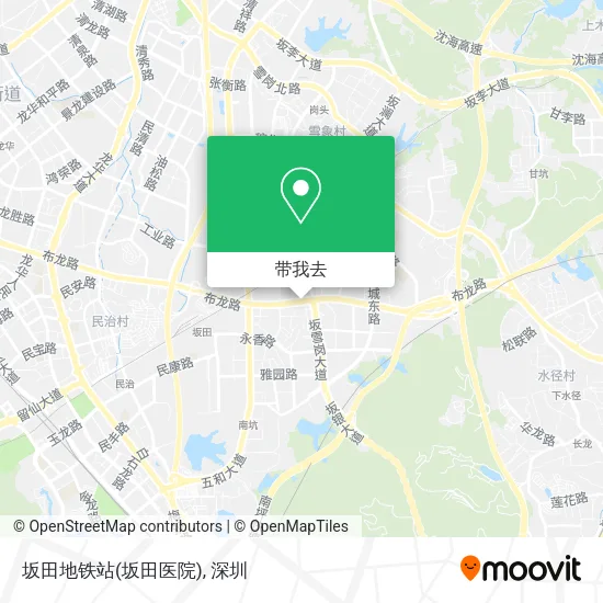 坂田地铁站(坂田医院)地图
