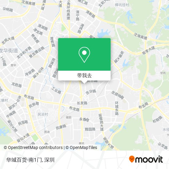 华城百货-南1门地图