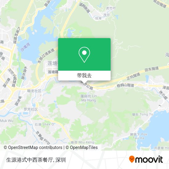 生源港式中西茶餐厅地图
