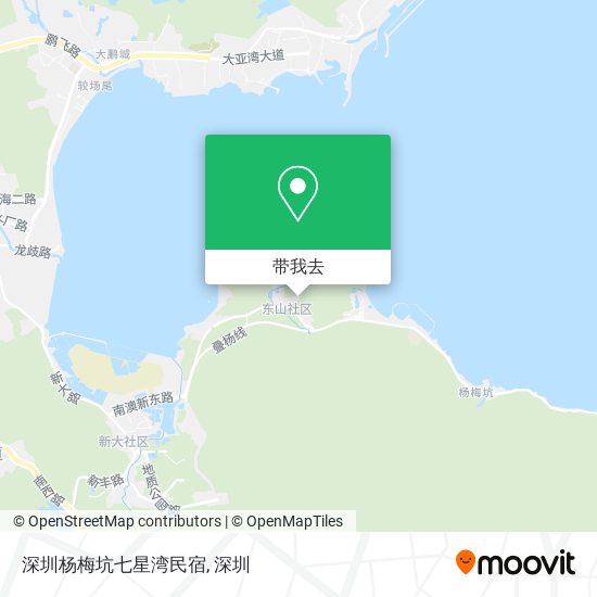 深圳杨梅坑七星湾民宿地图