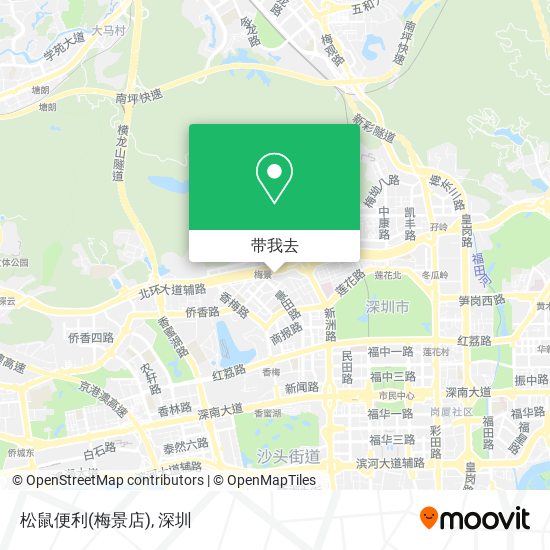 松鼠便利(梅景店)地图