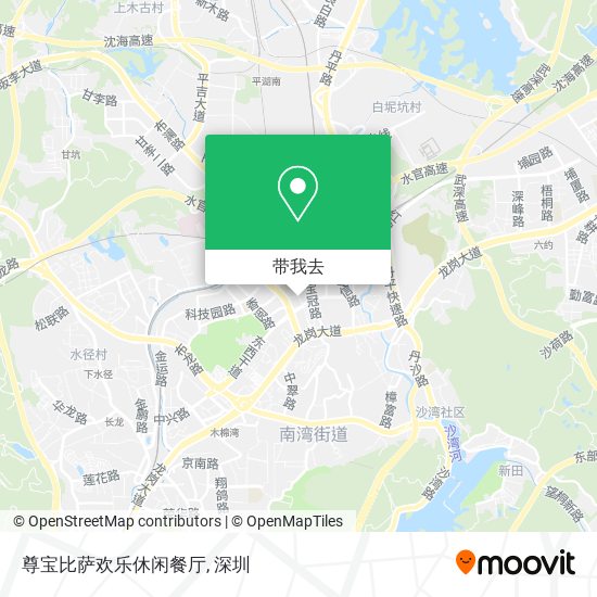 尊宝比萨欢乐休闲餐厅地图