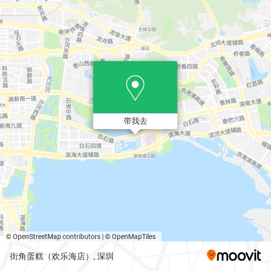 街角蛋糕（欢乐海店）地图