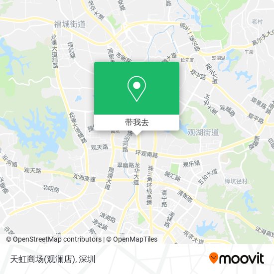 天虹商场(观澜店)地图
