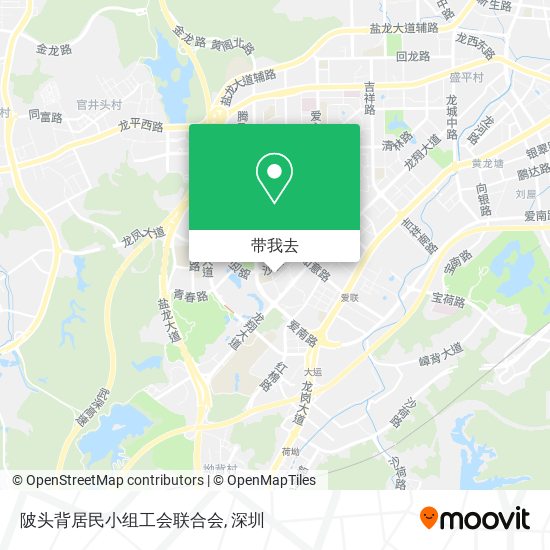 陂头背居民小组工会联合会地图