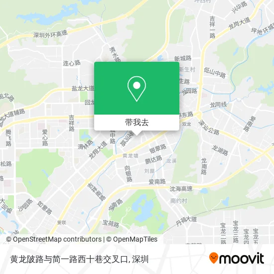 黄龙陂路与简一路西十巷交叉口地图