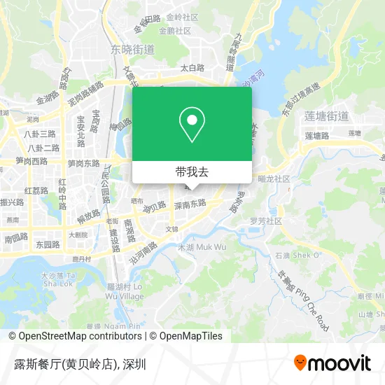 露斯餐厅(黄贝岭店)地图